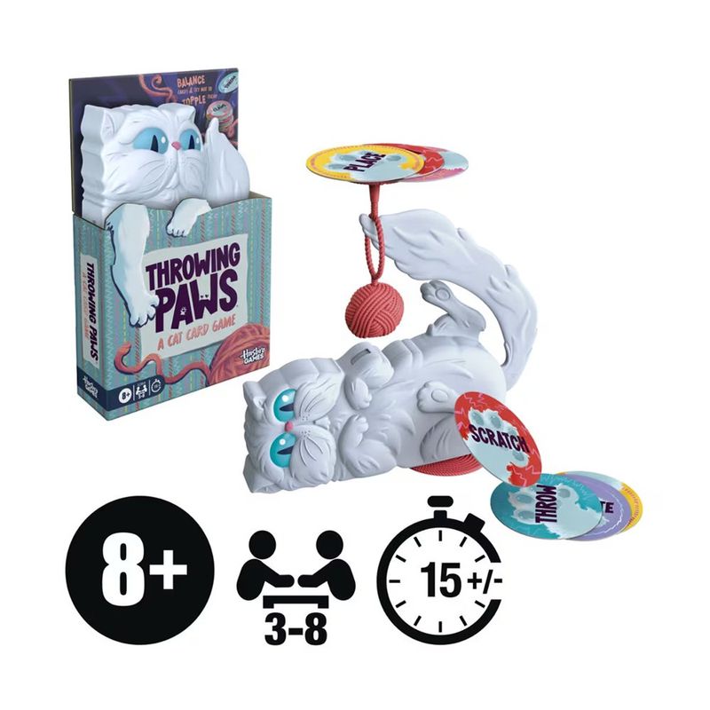 Juego de Cartas Throwing Paws para 3 a 8 Jugadores