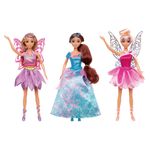 Set de 3 Muñecas Dania de 12 plg con Vestidos y Alas Fantasía Multicolor