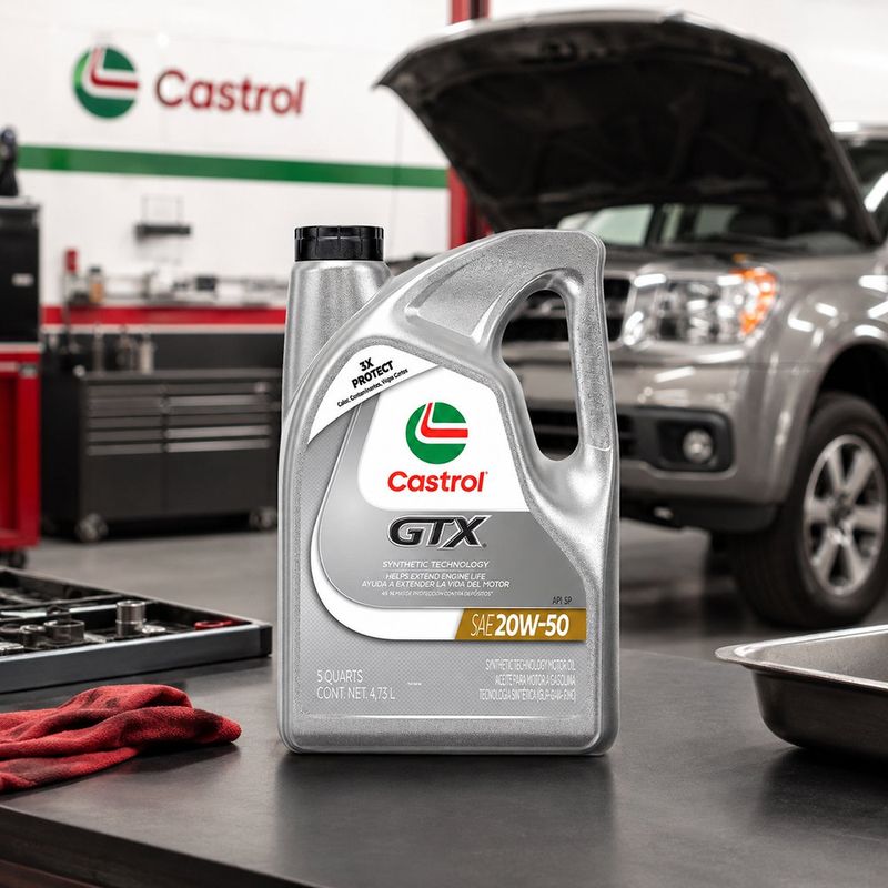 Aceite de Motor Semi Sintético 20W-50 GTX de 4.73 Litros