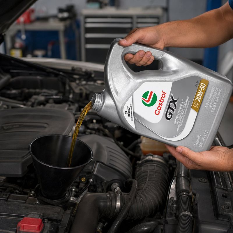 Aceite de Motor Semi Sintético 20W-50 GTX de 4.73 Litros