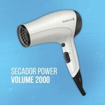 Secador de Cabello Power Volumen 2000 1875 W Cerámica Iónica Blanco