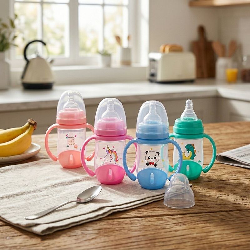 Pacha con Asas con Diseño de Animalitos de 6 Oz - Colores Surtidos