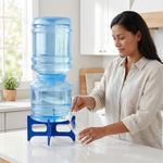 Porta Garrafón de 3 Galones con Base y Llave Dispensadora Azul