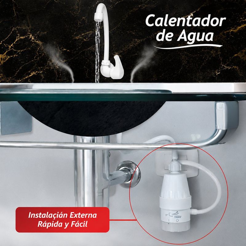 Calentador Eléctrico para Lavamanos o Lavaplatos 127 V 4800 W