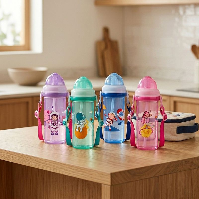 Pachón Infantil con Correa Ajustable de 400 mL- Colores Surtidos