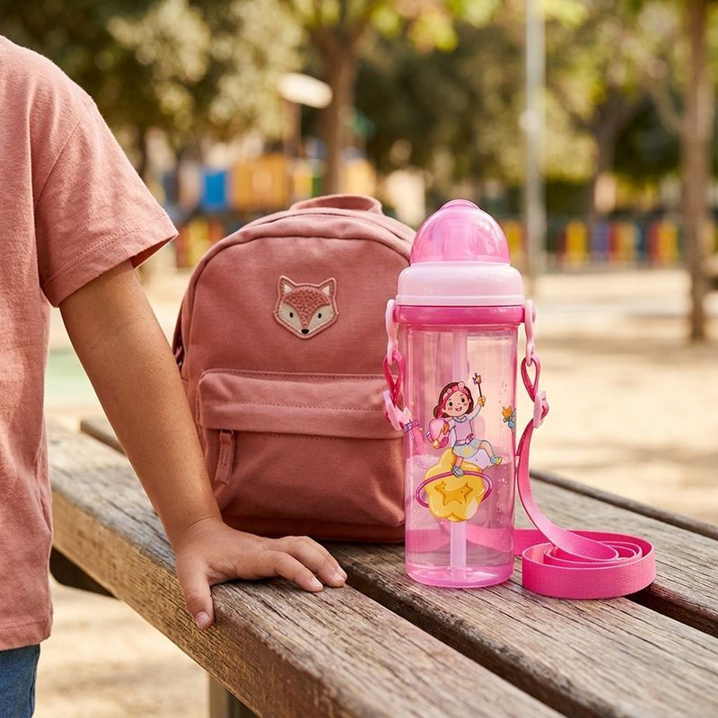Pachón Infantil con Correa Ajustable de 400 mL- Colores Surtidos
