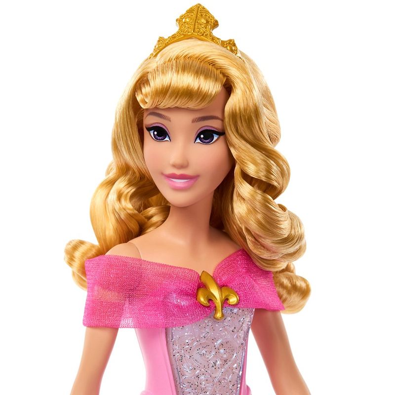 Muñeca Disney Princess Aurora con Vestido Transformable Rosado a Azul y Luces