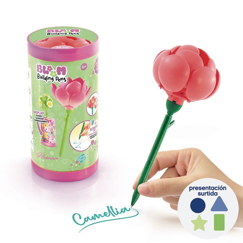 Set de Construcción Bolígrafo en Forma de Flor Bloom Building Pens Diseños Surtidos