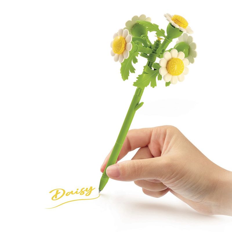 Set de Construcción Bolígrafo en Forma de Flor Bloom Building Pens Diseños Surtidos