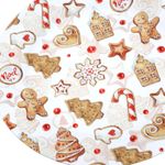 Plato Base Decorativo Diseño Galletas Navideñas Multicolor 33 x 33 cm