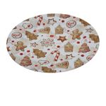 Plato Base Decorativo Diseño Galletas Navideñas Multicolor 33 x 33 cm