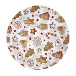 Plato Base Decorativo Diseño Galletas Navideñas Multicolor 33 x 33 cm