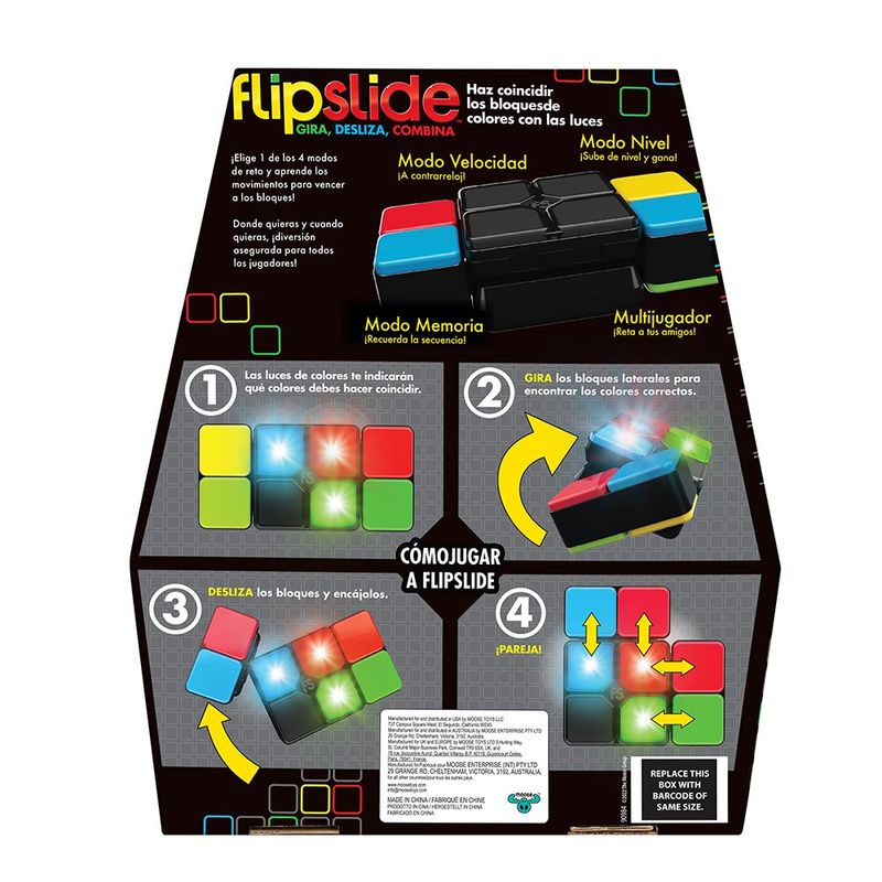 Juego de Mesa Electrónico FlipSlide de Velocidad y Coordinación