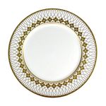 Plato Base Decorativo Calado Geométrico 33 x 33 cm Dorado