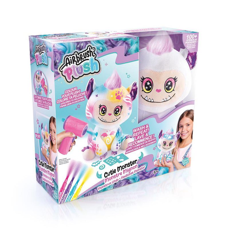 Peluche con Aerógrafo Cutie Monster Personalizable Multicolor