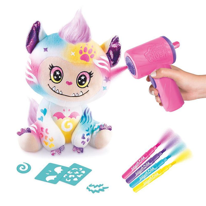 Peluche con Aerógrafo Cutie Monster Personalizable Multicolor
