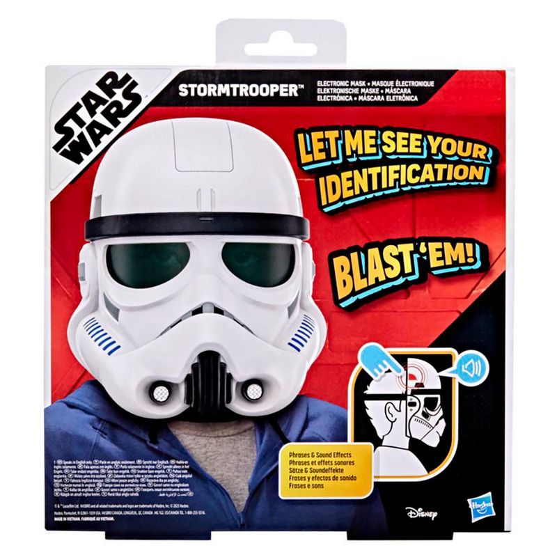 Máscara Electrónica de Star Wars Stormtrooper con Luces y Sonidos