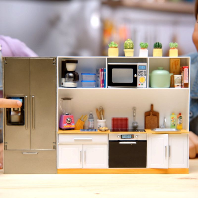 Set Infantil de Cocina en Miniatura con Refrigerador y Accesorios