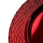 Plato Base Decorativo Trenzado Rojo 33 x 33 cm
