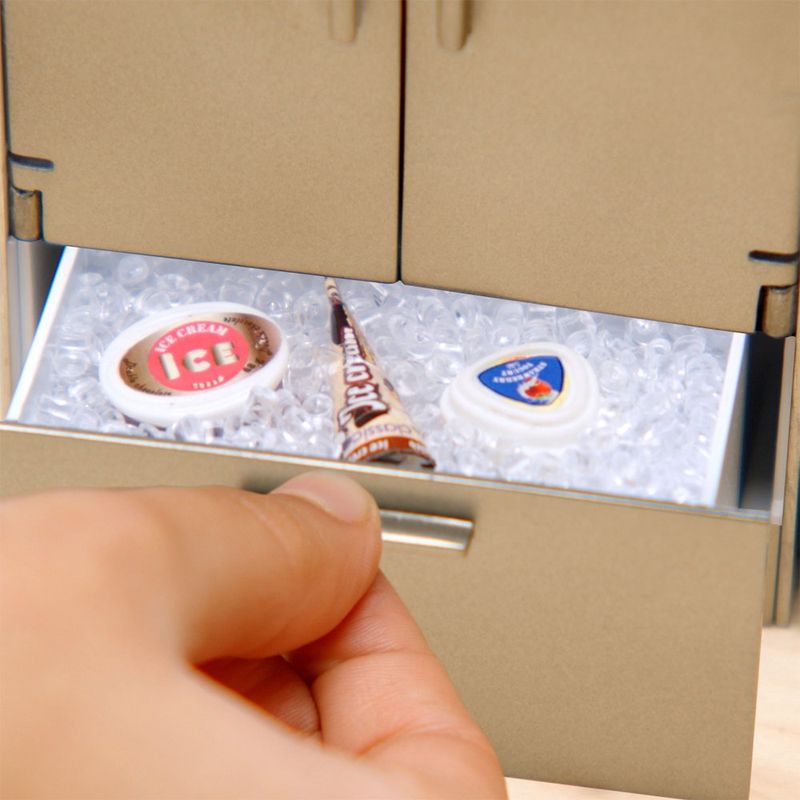 Set Infantil de Cocina en Miniatura con Refrigerador y Accesorios