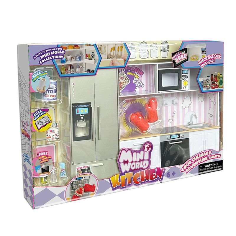 Set Infantil de Cocina en Miniatura con Refrigerador y Accesorios