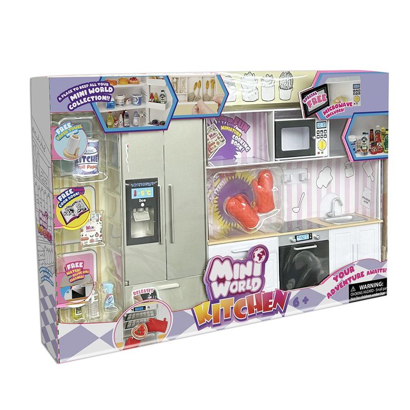 Set Infantil de Cocina en Miniatura con Refrigerador y Accesorios