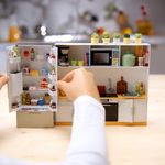 Set Infantil de Cocina en Miniatura con Refrigerador y Accesorios