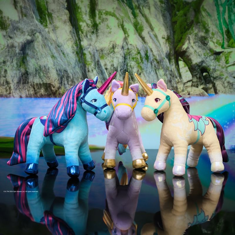 Peluche de Unicorn Academy Coleccionable con Melena Arcoíris - Colores Surtidos