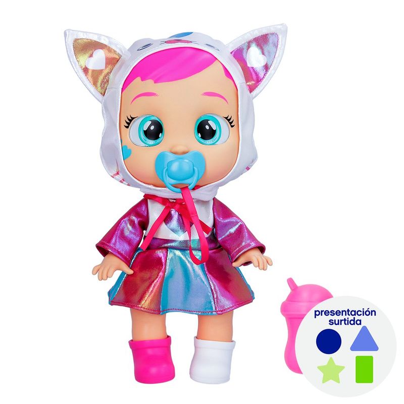 Muñeca Interactiva Cry Babies Stars con Accesorios Diseños Surtidos