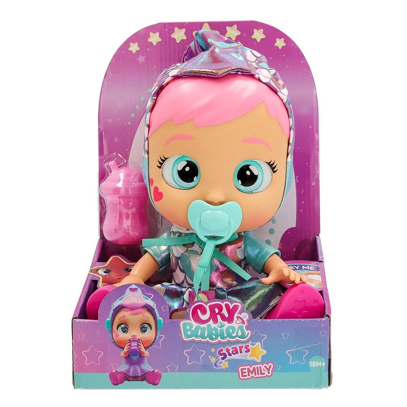Muñeca Interactiva Cry Babies Stars con Accesorios Diseños Surtidos