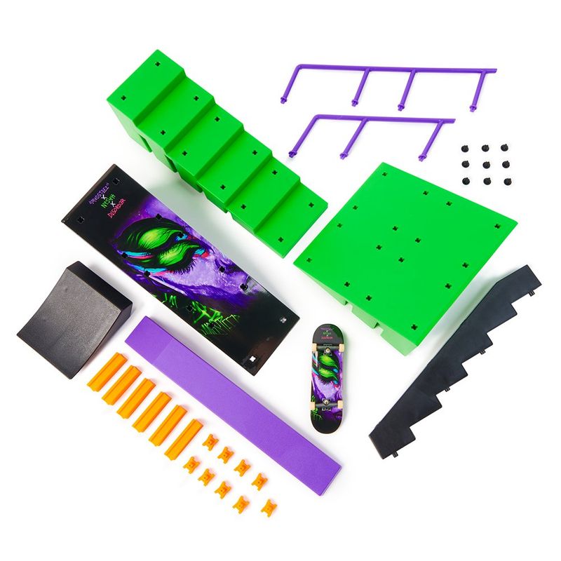 Set de Skateboarding para Patineta de dedos Multicolor