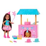 Set con Muñeca y Escenario Chelsea Fiesta de Cumpleaños Barbie Family & Friends