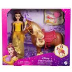 Set de Muñeca Disney Princess Bella y Caballo Philippe con Accesorios