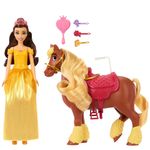 Set de Muñeca Disney Princess Bella y Caballo Philippe con Accesorios