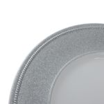 Plato Base Decorativo Escarchado Plateado 33 x 33 cm