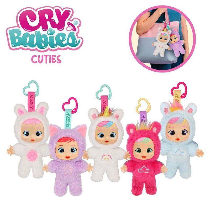 Llavero Infantil de Muñeca de Peluche Cuties - Diseños Surtidos