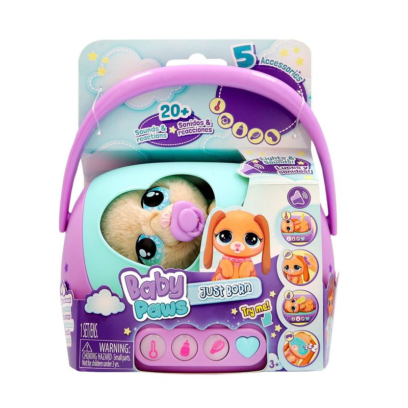 Juguete Infantil Mascota Interactiva Baby Paws Recién Nacido