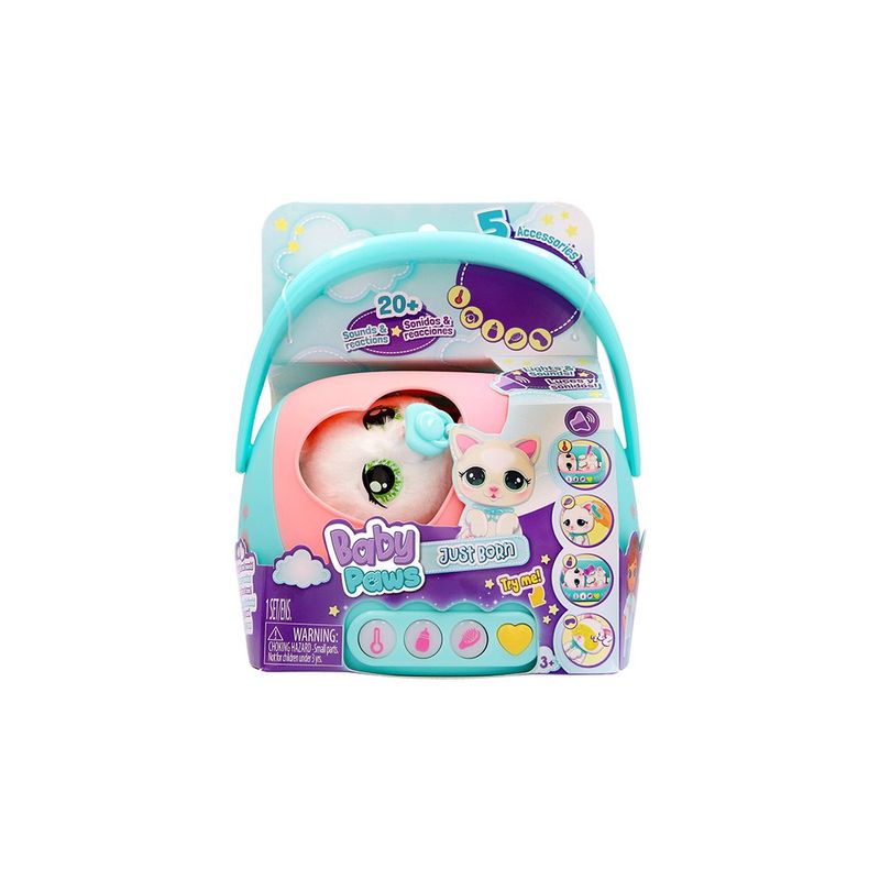 Juguete Infantil Mascota Interactiva Baby Paws Recién Nacido