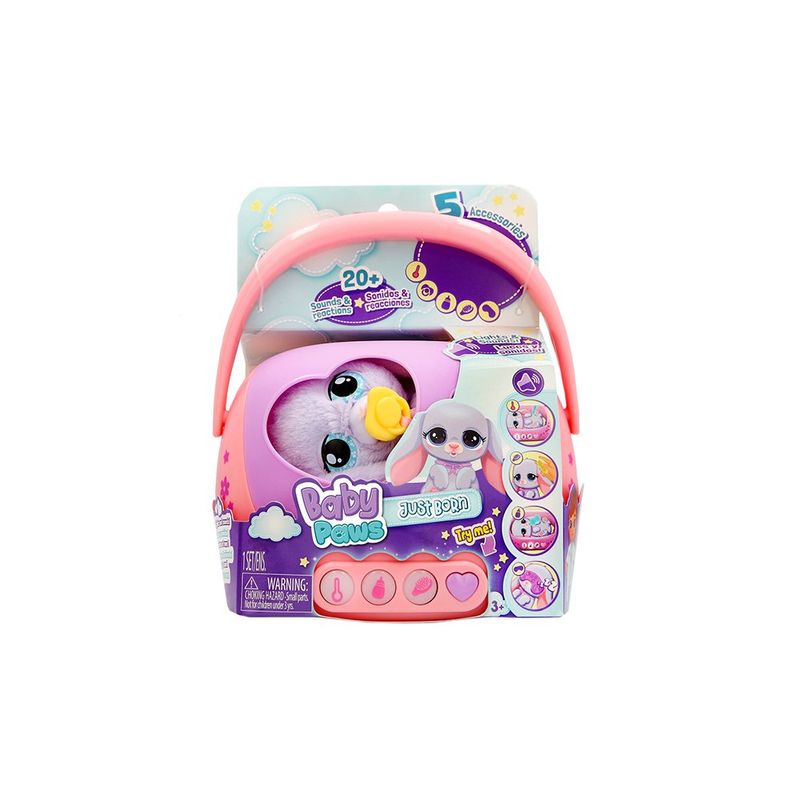 Juguete Infantil Mascota Interactiva Baby Paws Recién Nacido