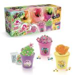 Kit de Creativo de 3 Macetas de Slime Perfumado Flower Multicolor
