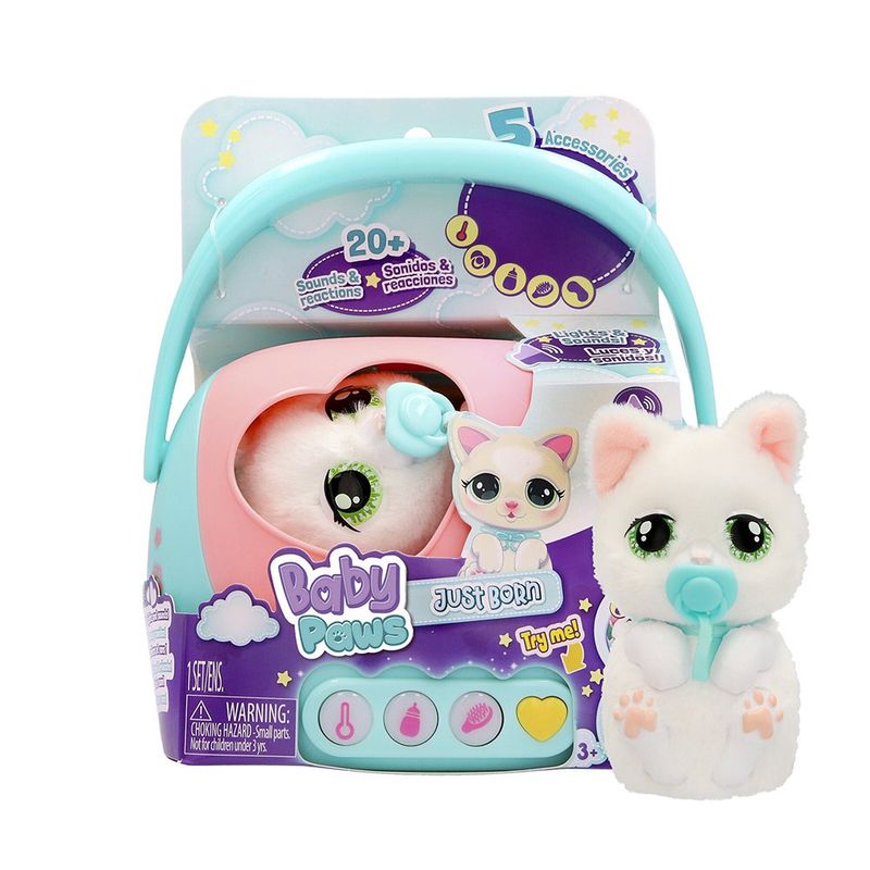 Juguete Infantil Mascota Interactiva Baby Paws Recién Nacido