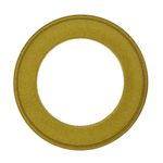 Plato Base Decorativo Borde Escarchado Dorado 33 x 33 cm