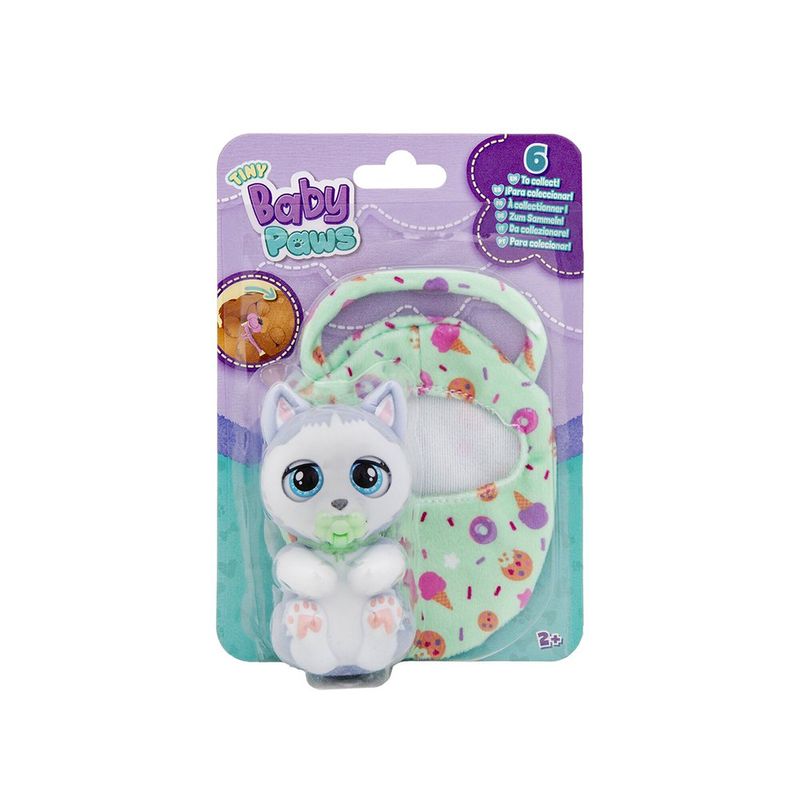 Juguete Infantil Mascota Baby Paws Tiny con Bolsa de Transporte de 7 cm - Diseños Surtidos