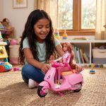 Muñeca Dania de 12 Plg con Motocicleta y Accesorios Color Rosado