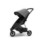 Carruaje Compacto Spring para Paseo 32 x 45 x 76 cm Negro con Gris Melange