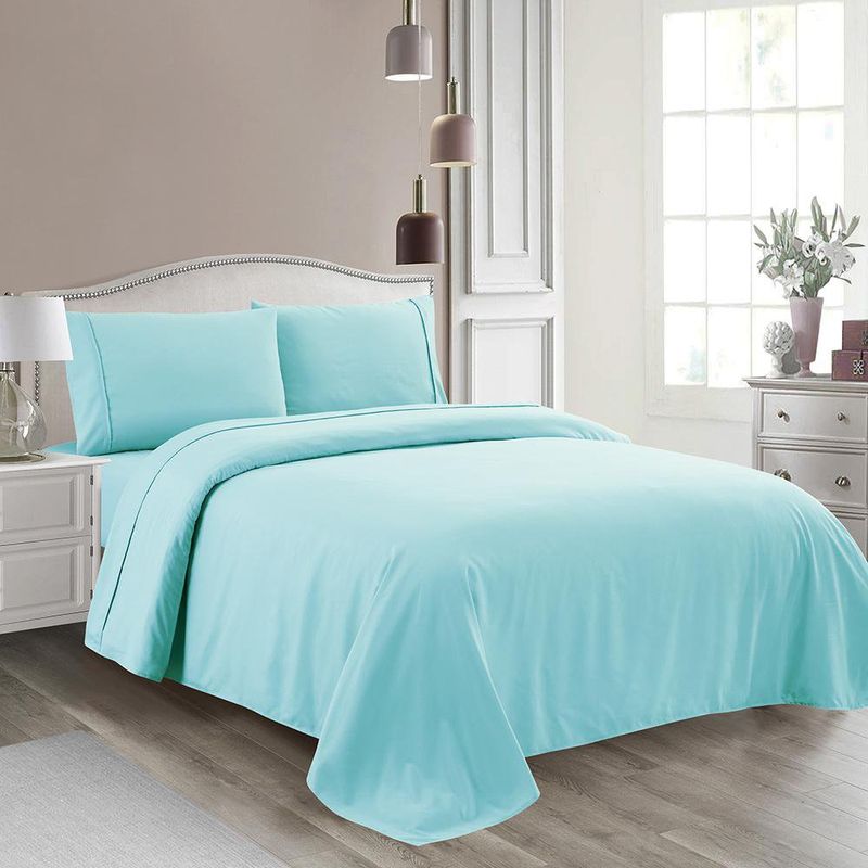 Set de Sábanas Queen de 4 Piezas para Cama 152 x 203 cm - Colores Surtidos
