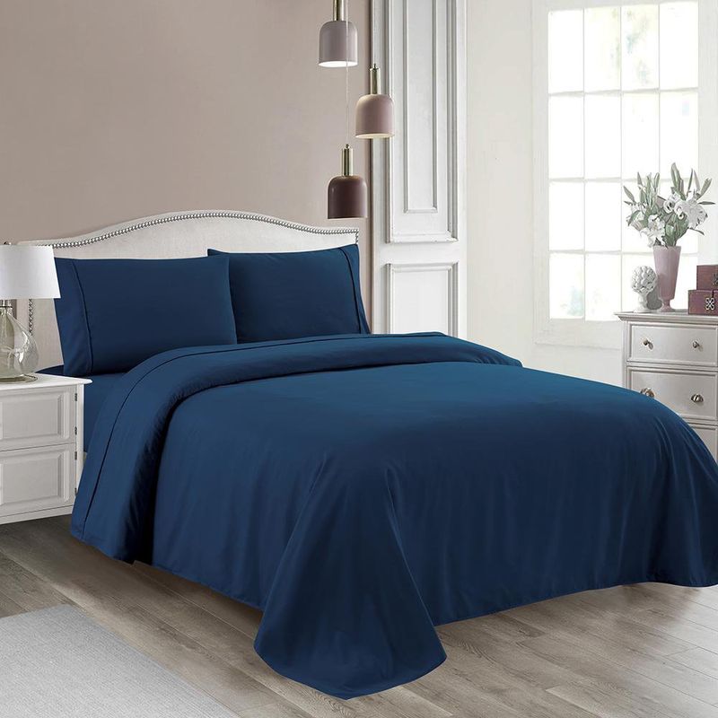 Set de Sábanas Queen de 4 Piezas para Cama 152 x 203 cm - Colores Surtidos