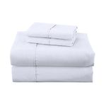 Set de Sábanas Queen de 4 Piezas para Cama 152 x 203 cm - Colores Surtidos