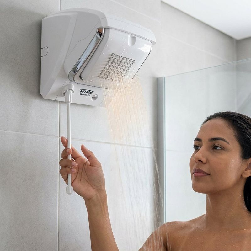 Calentador de Ducha Eléctrico de 5400 W 127 V Color Blanco