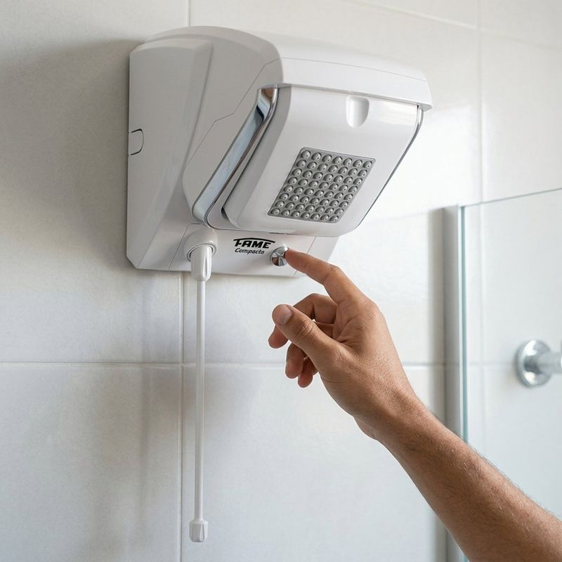 Calentador de Ducha Eléctrico de 5400 W 127 V Color Blanco